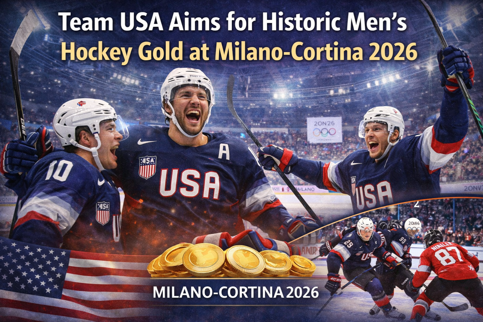 Team USA Aims for Historic Men’s Hockey Gold at Milano-Cortina 2026